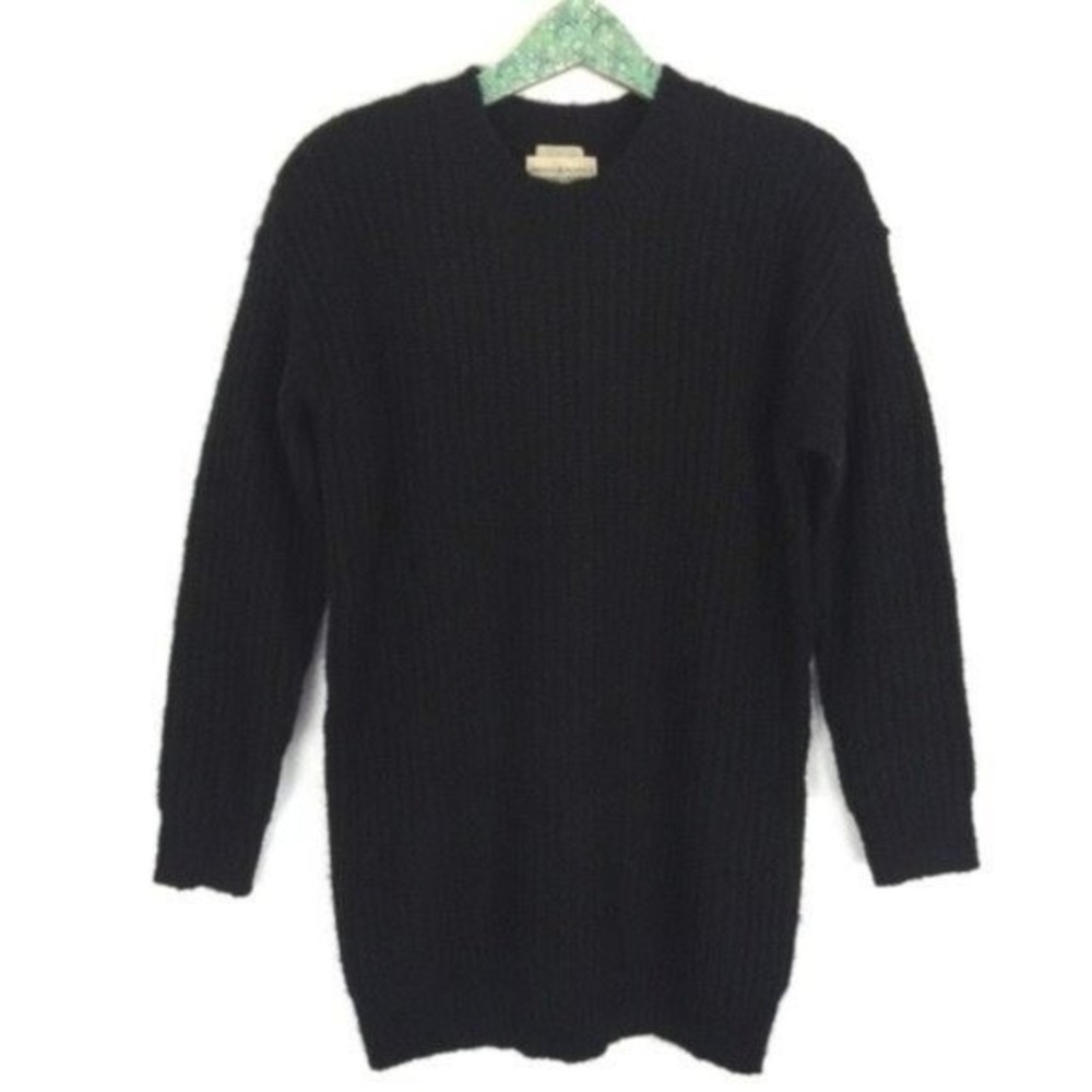 Denim & Supply Ralph Lauren Italian Yarn Wool Blend Sweater Black Pullover XS